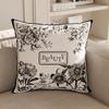 Modern Minimalist Decoration French Cream Style Sofa Pillow Living Room Cushion Black and White High-end Pillow Cover