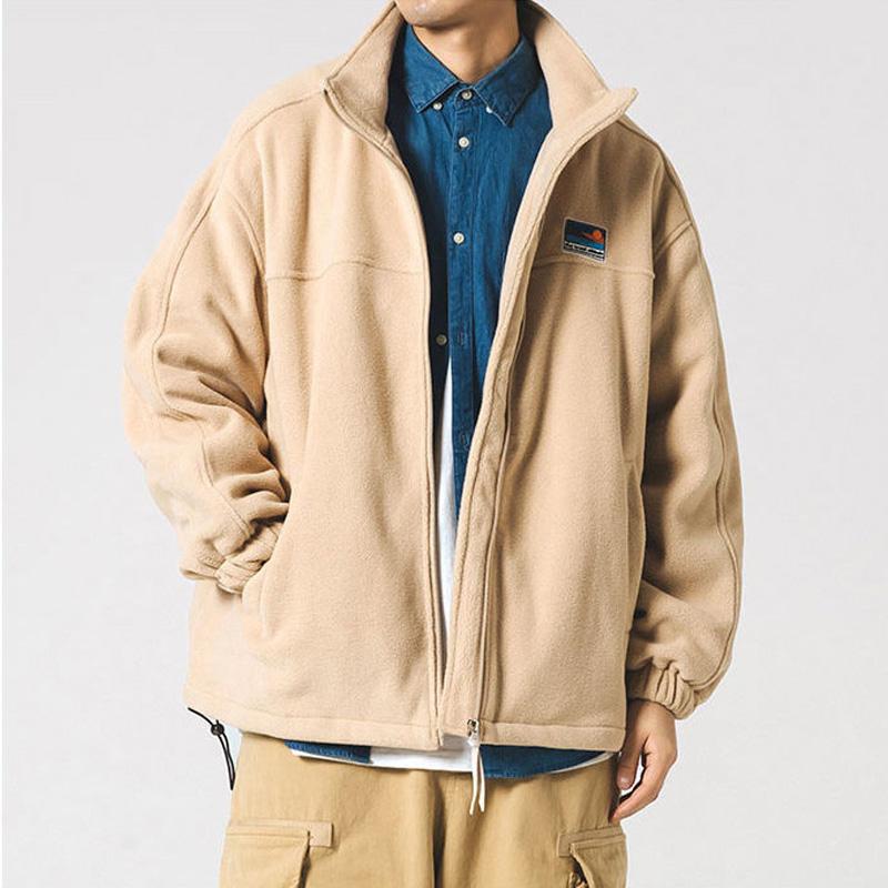 New Casual Jacket Men Fashion Streetwear Oversized Sweatshirt Spring Autumn Zipper Solid Coat Harajuku Vintage Couple Tops Male Y2k Clothes