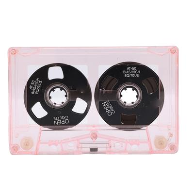 Reel To Reel Blank Audio Cassette Tape 50 Minutes Double Side Metal Normal Bias Sound Recording Tape with Transparent