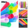100pcs-Straws Big Milkshake Straws Smoothie Straws Beverage Thick Straw for Boba Tea Milkshake Bar Accessories