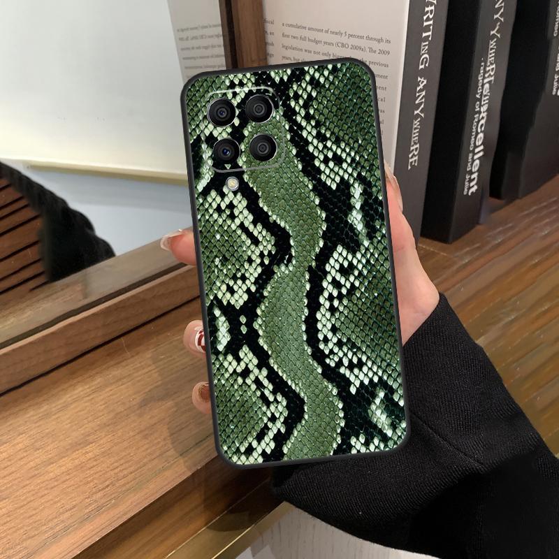 Snake Skin Print Case For Samsung Galaxy M12 M22 M32 M52 M13 M23 M33 M53 M20 M21 M31 M51 M14 M34 M54 M30s