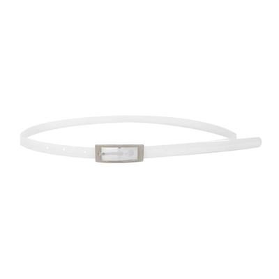 Charmeeze Square Pvc Belt (Milk White)