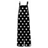 Women's Casual Jumpsuit Sleeveless Polka Dot Print Cotton Jumpsuit