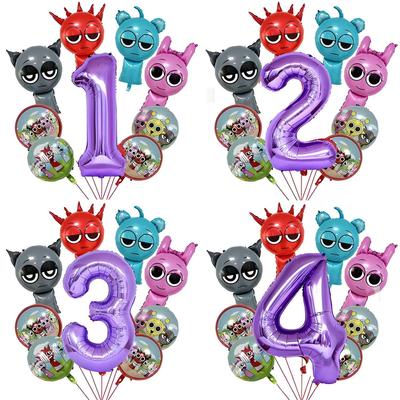 Rhythm Box Digitales Ballon-Set Kindergeburtstags-Dekorationsset