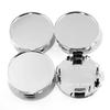 63.5mm Silver Wheel Center Caps (4 pieces)