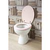 GELCO DESIGN Abattant WC Dolce - Charnieres inox - Bois moulé - Rose crystal