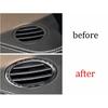 For Benz GLE GLS 2016-19 Real Carbon Fiber Dashboard Air Outlet Vent Frame Trim