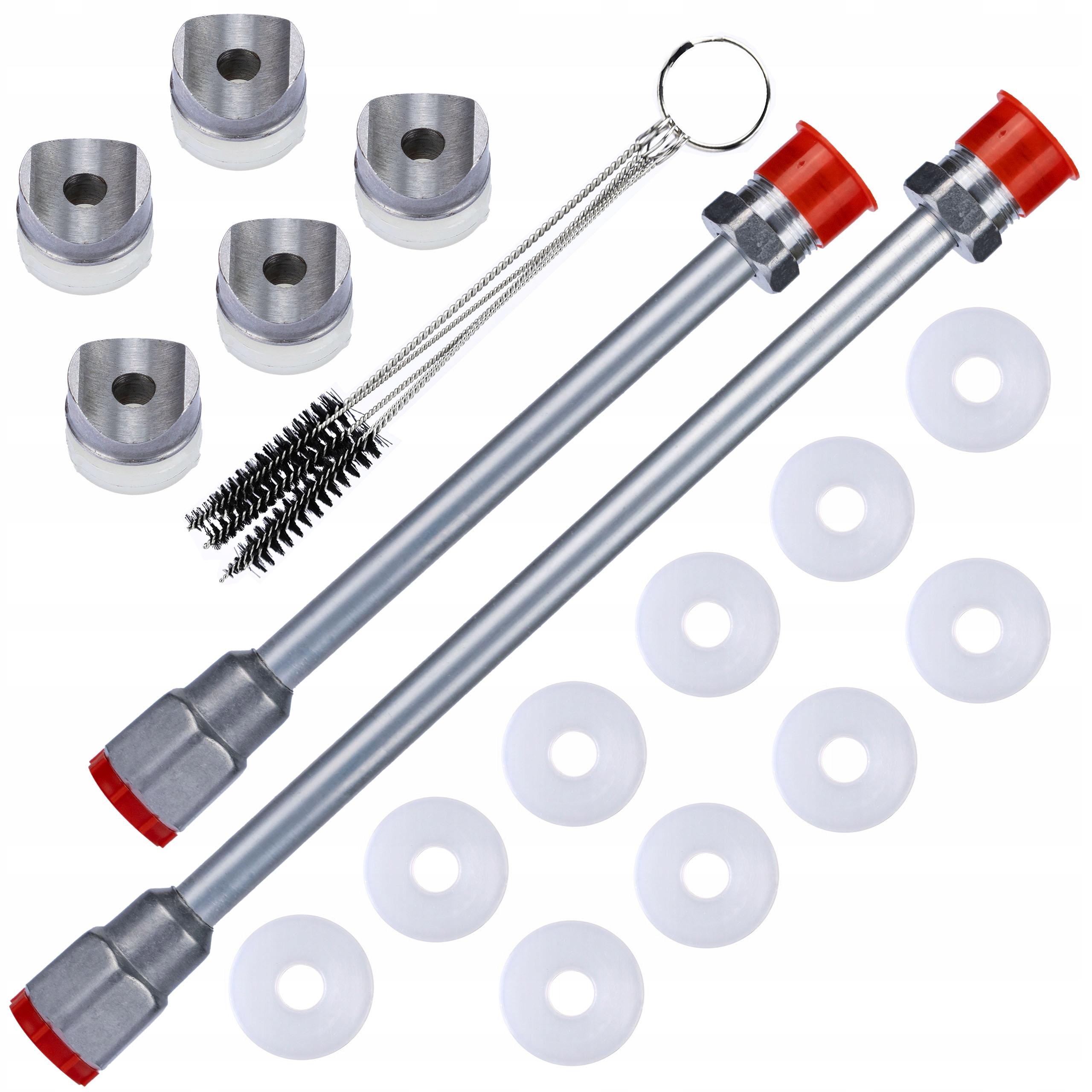 

Rosfix Zestaw Przedłużek 30cm i 50cm z Akcesoriami – Ułatwienie w Malowaniu | Kompatybilny z Agregatami Malarskimi | Wysoka Jakość