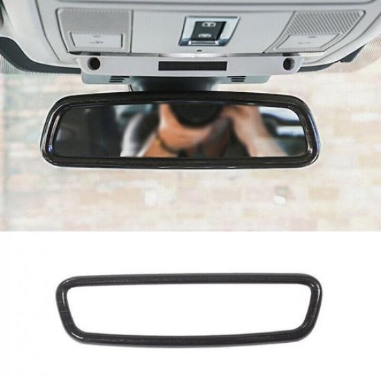 For Range Rover Evoque 2012- Wood Grain Inner Rearview Mirror Cover Frame 1X