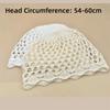 Adjustable Hollow Knit Cap Hollow Out Ethnic Style Cap Breathable Bohemian Cap  Outdoor