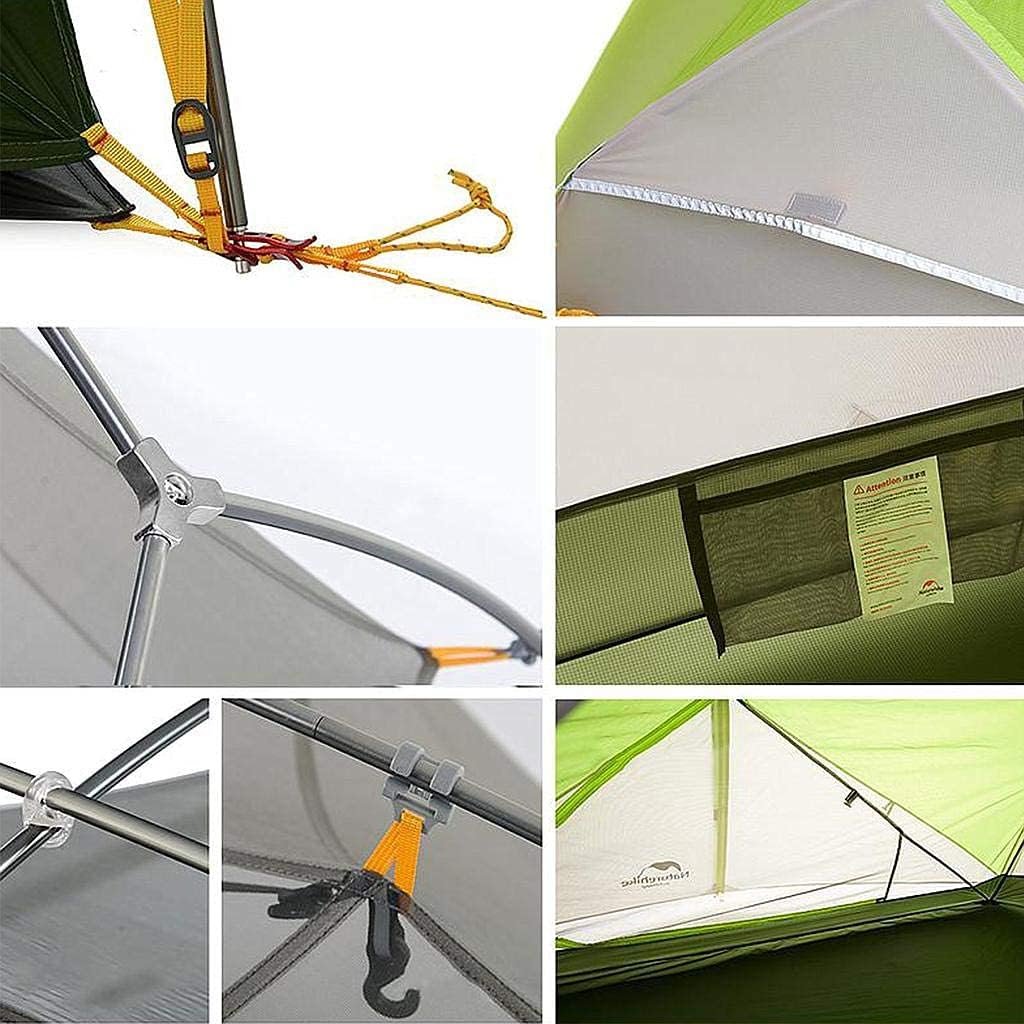 Naturehike Tente d'escalade dôme autoportante ultra-légère double couche Mongar pour 2 personnes, tente de camping en plein air, randonnée à vélo, pare-soleil, insectifuge