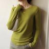 Womens Winter Thermal Base Layer Top Slim Fit Round Neck Long Sleeve T-Shirt Soft Stretch Cotton Blend