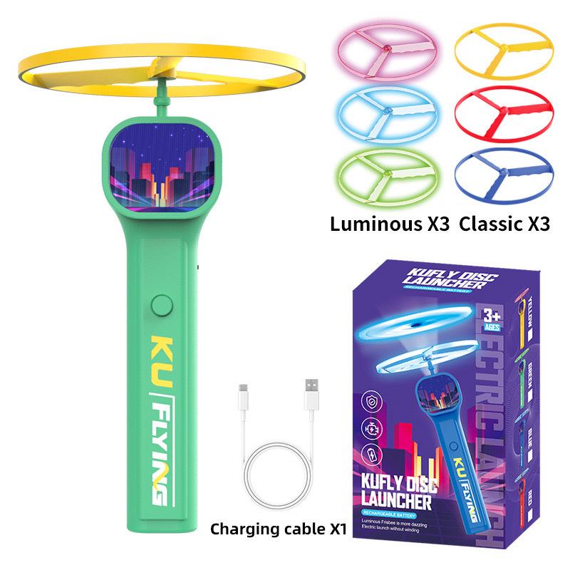 Cat Paw UFO Frisbee: LED Light-up Luminous Pet Teaser Toy