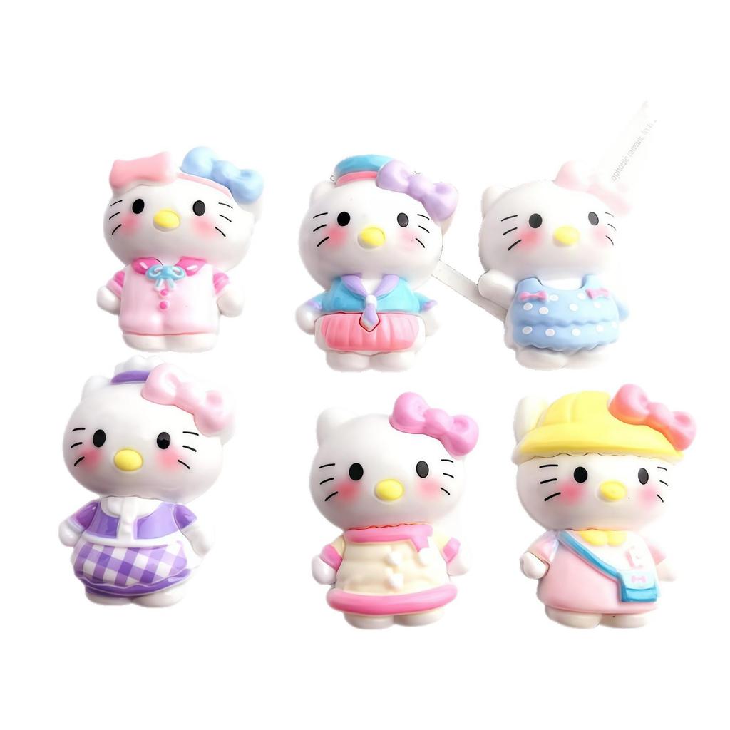 KT Little Cat Resin Accessories: Cream Glue Hair Clips, Shoe Buckles, Keychains, Phone Cases, Pendants, DIY Ornaments, and Cosplay Items.