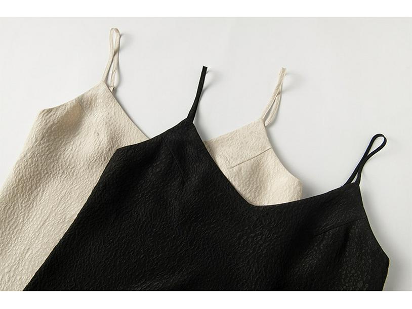 Damen-Set aus französischer Maulbeerseide: Camisole & Langer Rock - Frühjahrs-/Sommer-Mode
