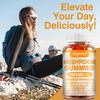 Mushroom Gummies Containing a Mixture of Hericium Erinaceus, Cordyceps Sinensis, and Ganoderma Lucidum To Boost Energy; Vegan.