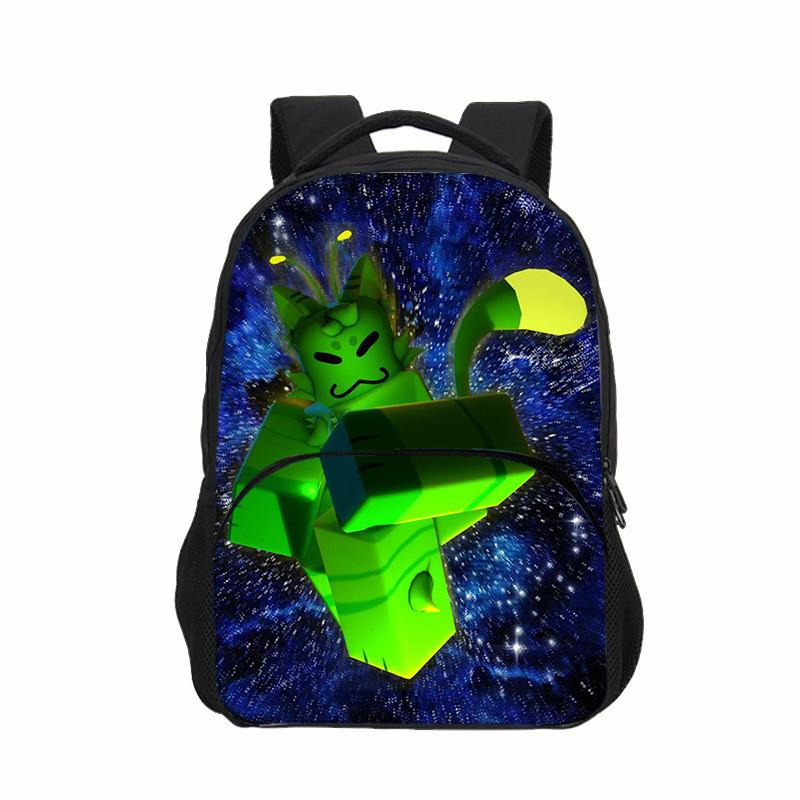 Regretevator Gnarpy Green Cat Backpack With Printed Design For School Use