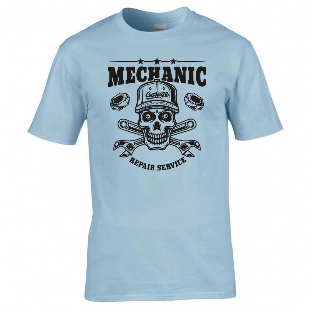 Mechanic Repair Service Skull Wrenches Tshirt 2XL