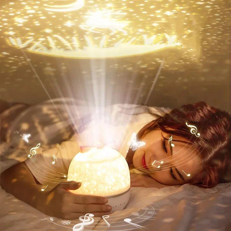 Ocean Night Light Projector Kids Projector for Bedroom,Stars Projector for Ceiling 360 Degree Rotation Kid Night Light for Decor