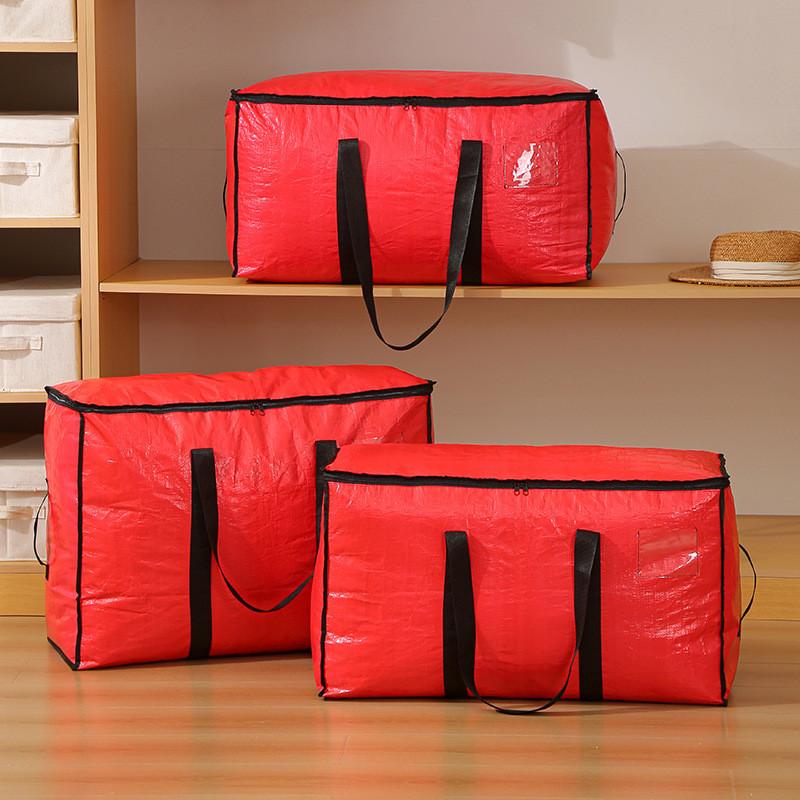 Modern Minimalist Pp Quilt Storage Bag With Multiuse Organizer For Home And Travel