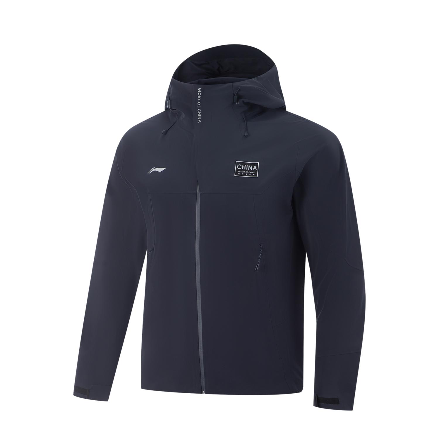 

Li-Ning Ветрозащитный Водоотталкивающий Универсальный Ветровка с капюшоном Мужская Верхняя одежда AFDV969-1 L