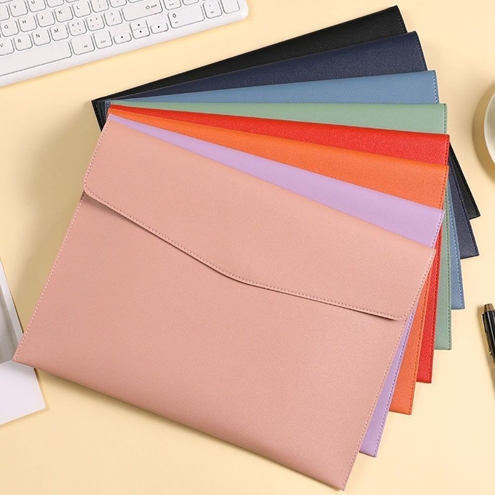 Leder Leder Aktenmappe Große Kapazität Aktentasche A4 Umschlagmappe Leder Dokumententasche