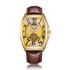 Men'S Mechanical Watch Waterproof Wine Barrel Type Hollow Belt Men'S Watch Personality Social Guy Men'S Watch