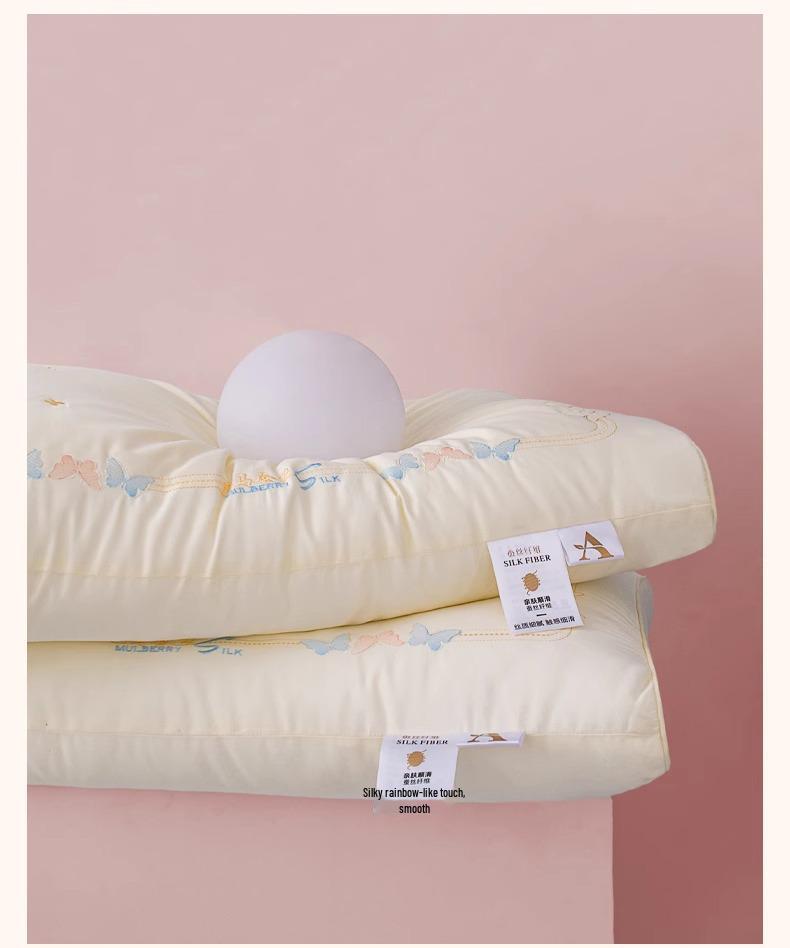 Class A 100% Cotton Ultra-Soft Pillow Pair - Neck Protection & Spine Support