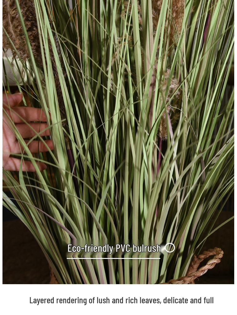 Natural Reed Faux Flowers & Potted Greenery for Home Decor