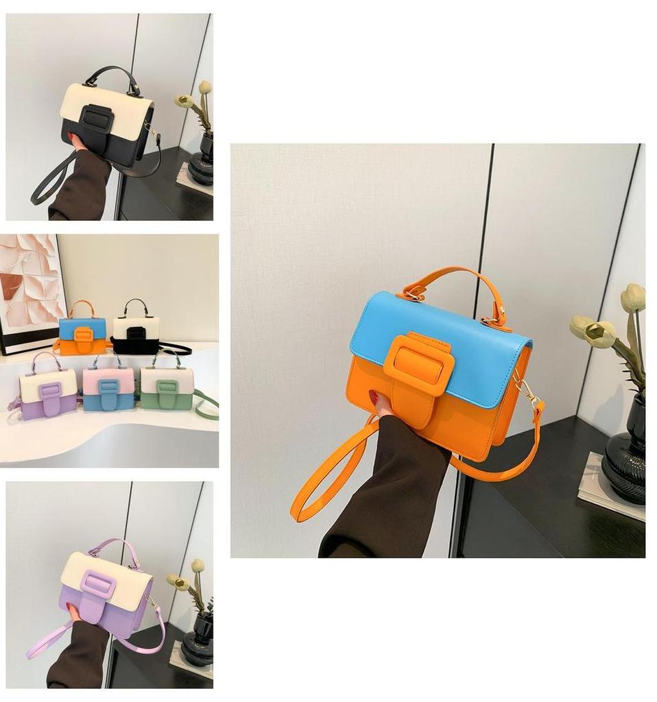 2024 Spring New Pure Color Casual Fashion Stylish Lady Shoulder Crossbody Handbag