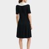 FILA DNA French Chic Short Sleeve Dress Women dresses Black F11W431305FBK