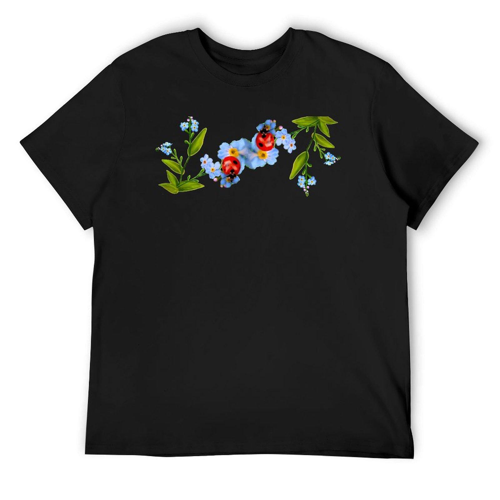 

D1G1TAL-M00DZ ~ FloralFractal - MB2SMfPKWQ by tasmanianartist T-Shirt designer shirts vintage vintage t shirts t shirt for men 4XL