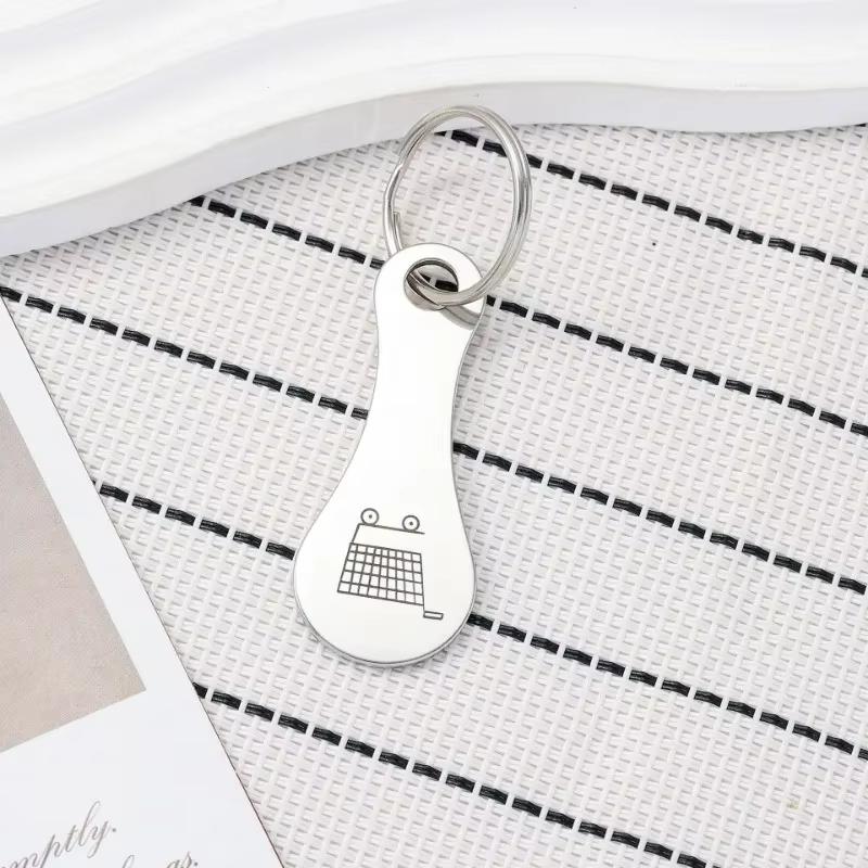 Metal Shopping Cart Tokens Trolley Token Key Ring Decorative Keychain Multipurpose Shopping Portable Home Outdoor Accessories