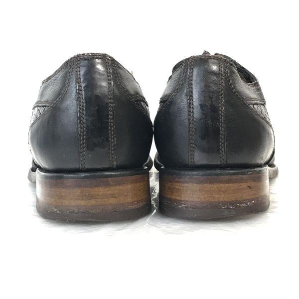 FLORIS VAN BOMMEL/Goodyear Welt Leather Wingtip Shoes/5.5G/24.5-25.0/Black/Business(USED)