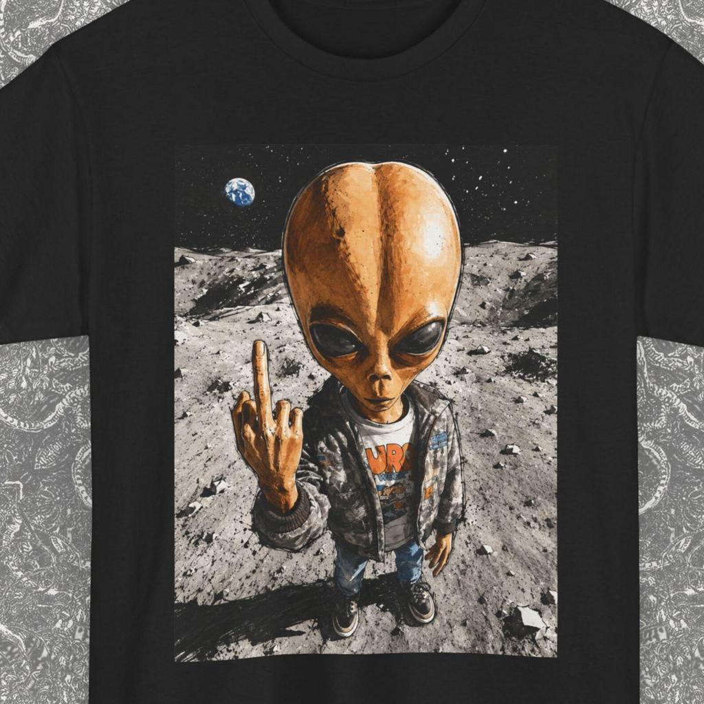 Funny Alien Shirt Gift, UFO Middle Finger T-Shirt, Astronomy Funny Gifts, Are 51, Cryptozoology, Gen Z Tee, Absurd Space Lover Clothing