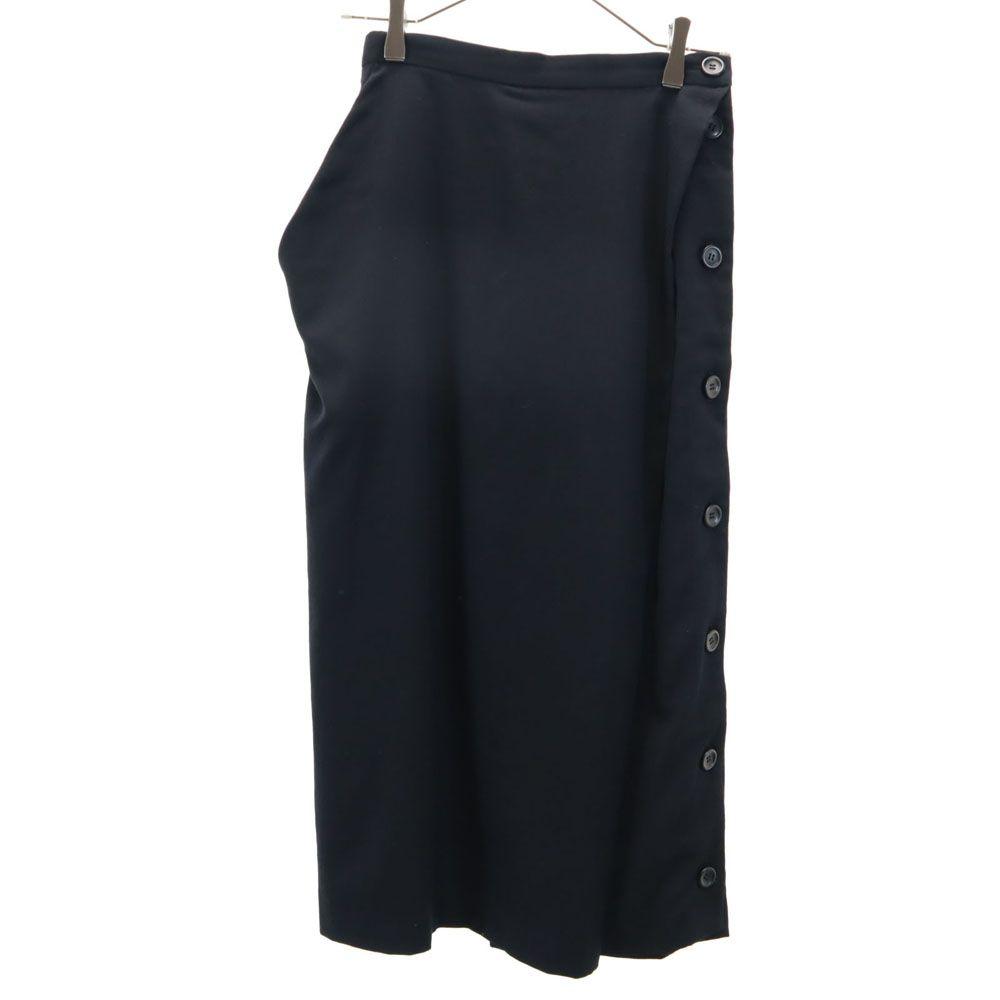 

Y s 80-х годов, сделано в Японии, юбка макси с боковыми пуговицами, черная, Youji Yamamoto, женская, б/у