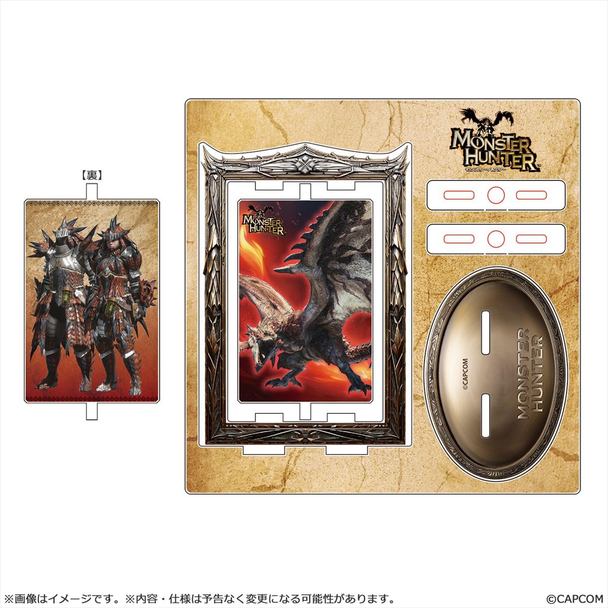 Capcom Monster Hunter Вращающийся акриловый H143 x Ш143 x ПММА Подставка, Раталос, Прибл.. D3мм,
