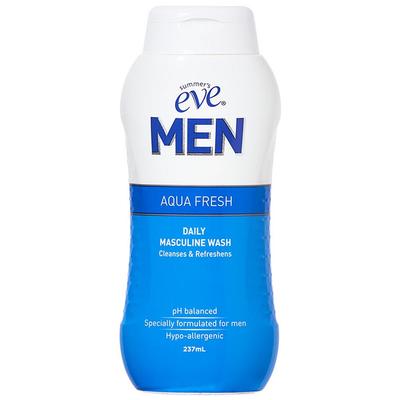 Summer Eve Men Aqua Fresh Tägliches Muskulines Waschgel, 1 Packung, 237 ml
