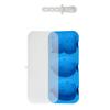 Heat Resistant Silicone Ice Cream Molds Set with Detachable Stick Creative 4 Compartments Popsicles Maker Tray