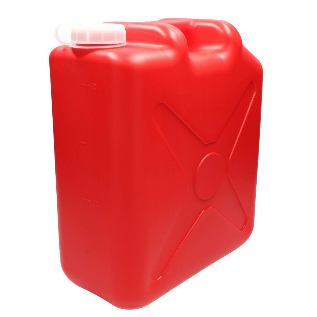 Mizuho Chemical Industry Flat Can, Nozzle, 20L, Red, 0207R, Double-Ended, Colored Poly Tank