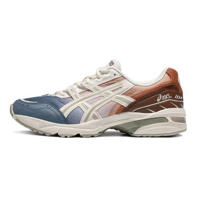 Gel-1090 Tkanina Skóra Syntetyczna Moda Retro Sportowe Niskie Lifestyle Buty Casual Męskie sneaker Niebieski Brązowy 1203A243-400