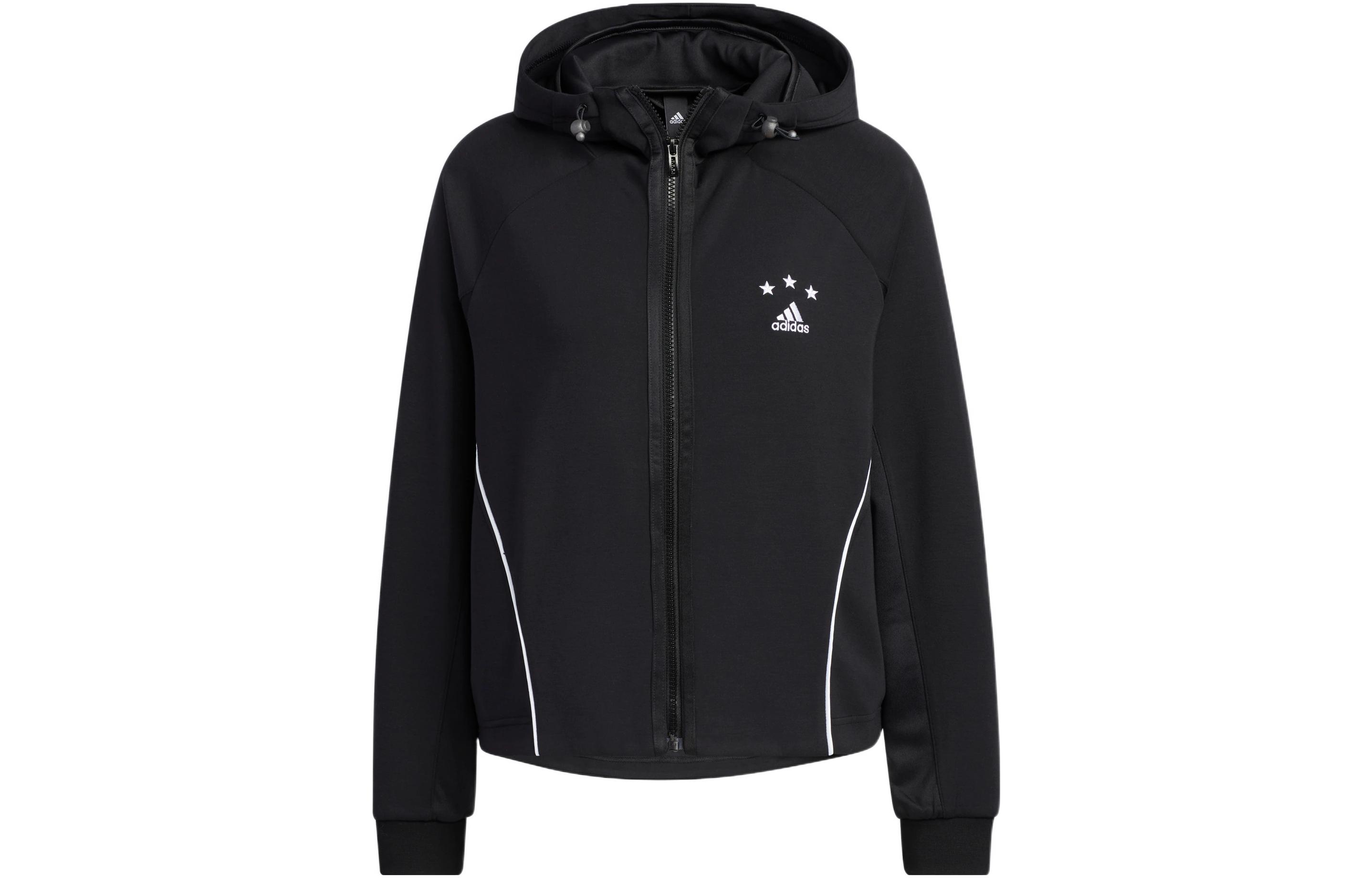 Adidas Jackets Women s Black Hooded Moderate Other HY2815 S