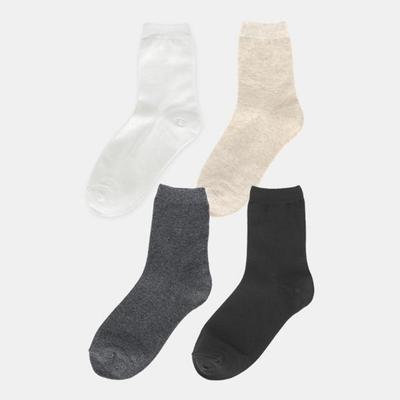 Elkate Women's Socks Medium-Long Basic Plain Domestic All-Season Socks LDSC003