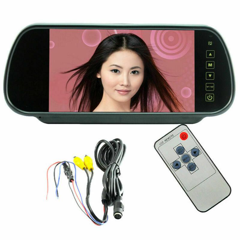 7" LCD TFT Color Screen Auto Car Reverse Parking Rear View Backup Mirror Monitor