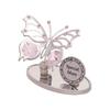 Crystocraft Special Mum Chrome Plated Butterfly Ornament And Plaque