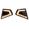 2-Color Front Bumper Side Grill Replacement Upgrade LED Daytime Running Lights with Turn Signals For Toyota Hilux Travo Overland, Rogue 2026+