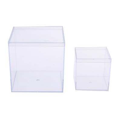 1Pc Transparent Acrylic Boxes With Cover Organizer Gift Packing Box Food Candy Storage Container For Home Figure Toy Display