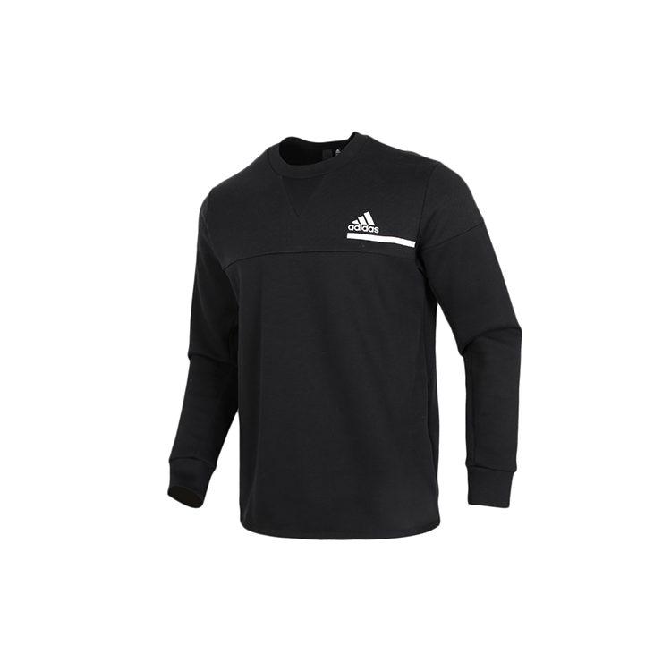 adidas Sweatshirts Men's Black Crew Neck Moderate Regular GM6538