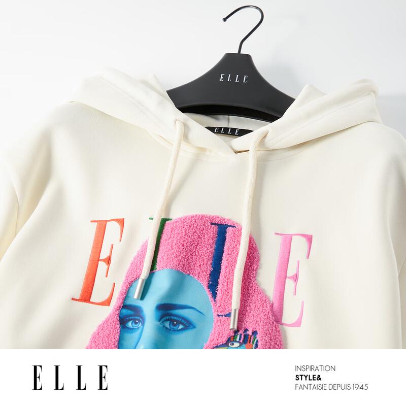 ELLE Heavy-Duty Print Hooded Sweatshirt