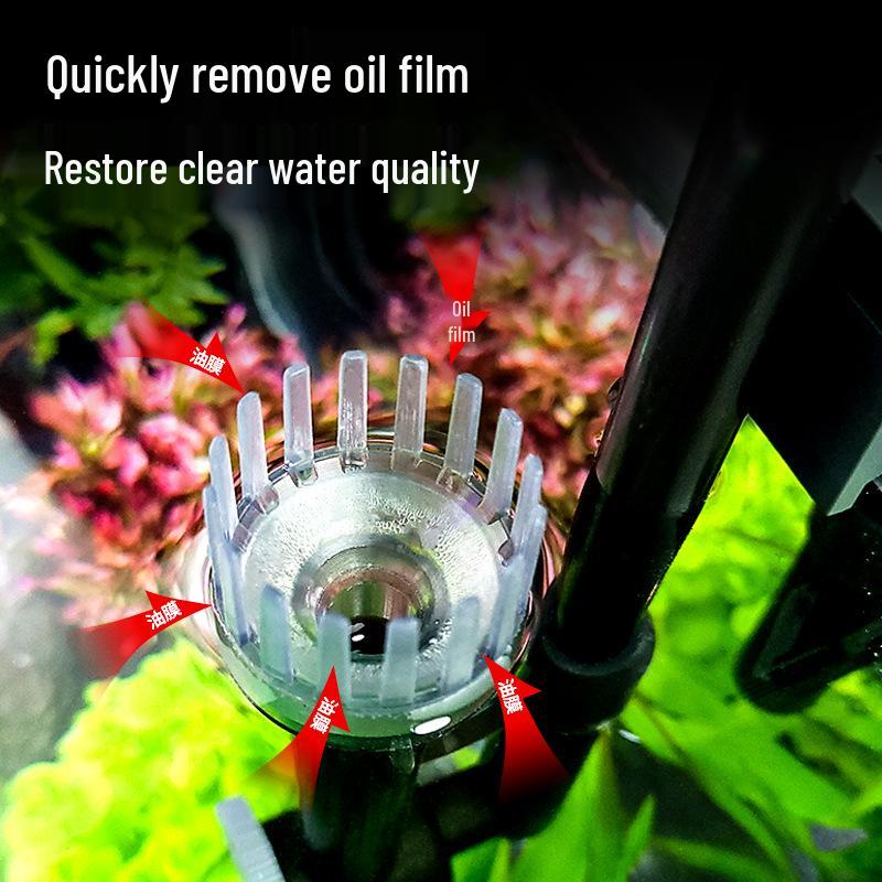 Wall-Mounted Silent Aquarium Filter with Oil Film Removal & Water Circulation System